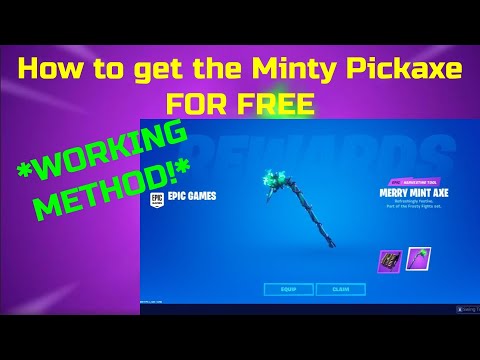 How to get the Minty Pickaxe FOR FREE! Free Minty Code...