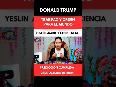 PREDICCIÓN CUMPLIDA. DONALD TRUMP TRAE PAZ Y ORDEN AL MU NDO. GLORIA A DIOS. #eeuu #donaldtrump
