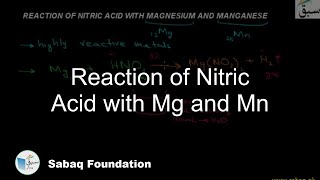 Reaction of Nitric Acid with Mg and Mn