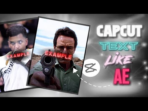 Ae Text on CapCut Tutorial #youtube #edit #capcut #tutorial