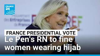 YouTube video thumbnail: Marine Le Pen's National Rally Plans to "Sanction" the Wearing of the Veil With a Fine