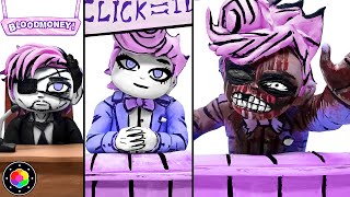 CREANDO LOS 3 FINALES de BLOODMONEY! 💸🩸 de plastilina | PlastiVerse