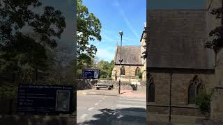Streets of Wimbledon, London, England, Nice church