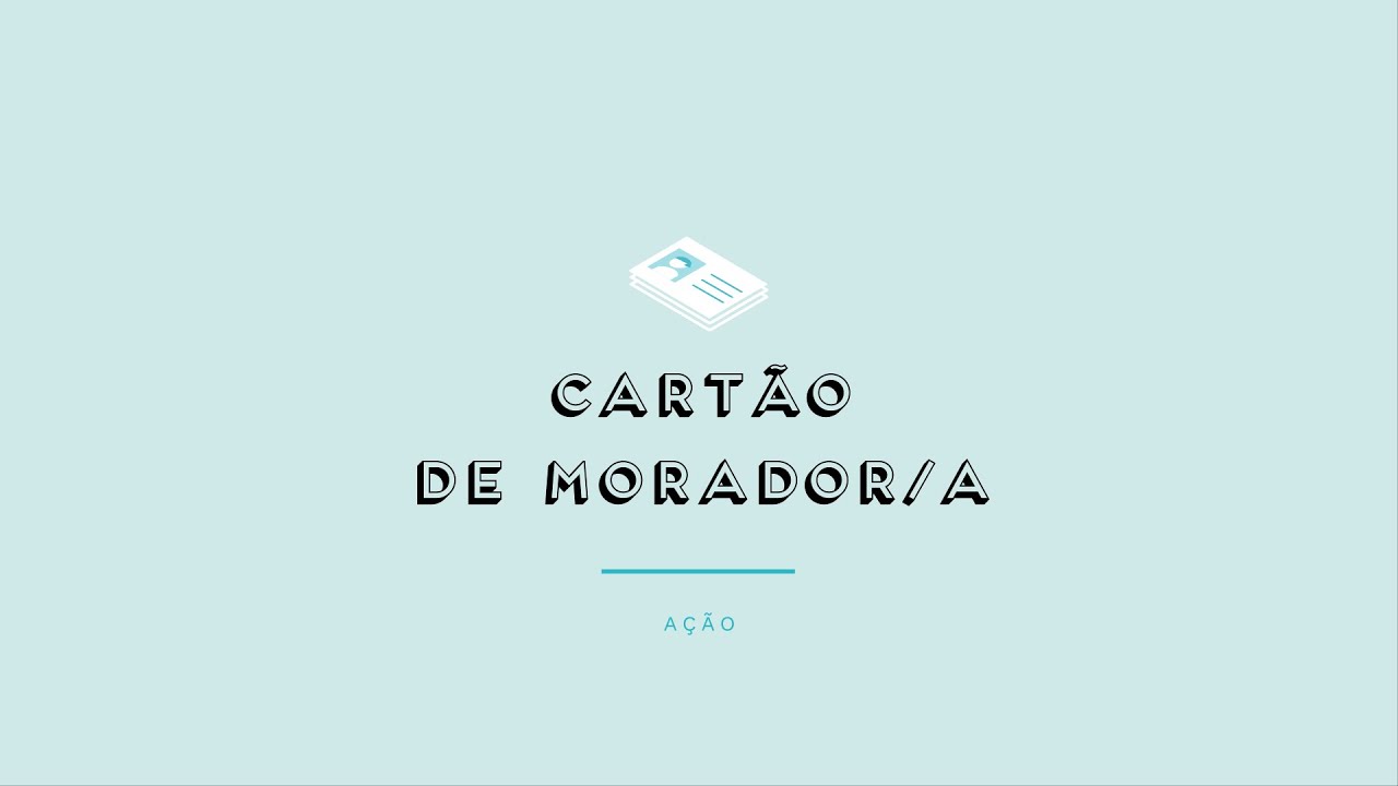 CARTÃODO MORADOR - Prévisualização do vídeo