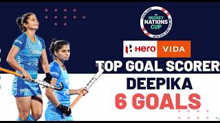 Hero Vida Top Goal Scorer of FIH Hockey Women's Nations Cup 2025-26: Deepika | India |#FIHNationsCup