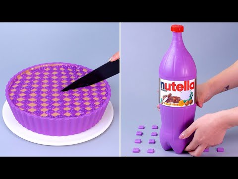 Purple Chocolate NUTELLA Cake Decorating Tutorials | So Tasty Cake Compilation Idea | Yummy Cake