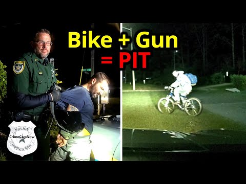 Thinks He Can Outrun Cops on a Bike — It Ends With a PIT
