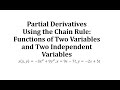 Partial Derivatives and Expressions