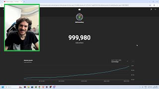 Hitting 1,000,000 subscribers stream!