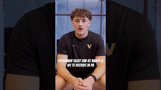 Meet Pennsylvania’s #1 Tight End Recruit l Vanderbilt Football Adam Gehm #vanderbilt #vandy #shorts