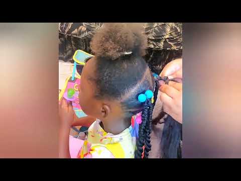 Protective Styles for Little Girls with African Braiding Wool