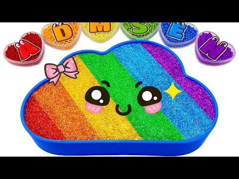 ASMR Slime Video l How To Make Cute Rainbow Cloud Bathtub With Glitter Slime | Best Of Yo Yo Idea