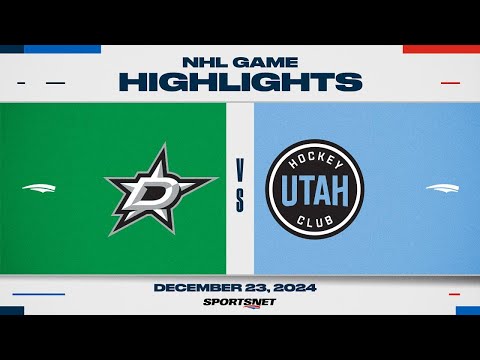 NHL Highlights | Stars vs. Utah HC - December 23, 2024