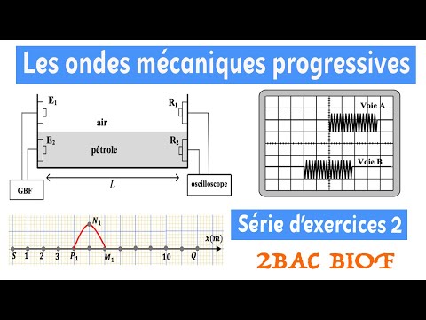 2BAC BIOF : Série d'exercices 2 - Les ondes mécaniques progressives