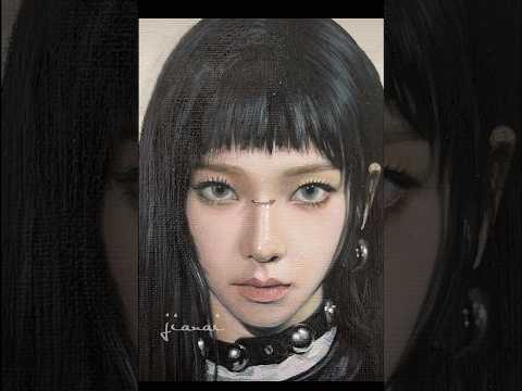 3000万次播放的画#karina #aespa #kpop #painting