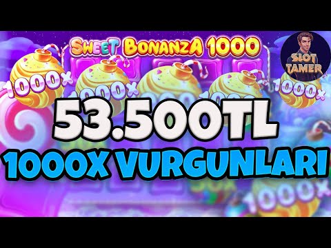 SWEET BONANZA 1000 KÜÇÜK KASA | 2 TANE 1000X'le 53.500₺ | SLOT KÜÇÜK KASA | SLOT TAKTİK #slot #sweet