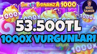 SWEET BONANZA 1000 KÜÇÜK KASA | 2 TANE 1000X'le 53.500₺ | SLOT KÜÇÜK KASA | SLOT TAKTİK #slot #sweet