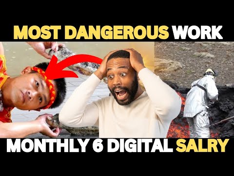 most dangerous work in the world 😵#top10amazingfactsoftheworld #dangourswork#highpaidjob#420voicer