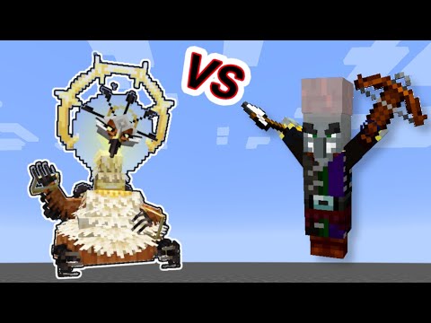 Magispeller Vs. Umvuthi, The Sunbird Mowzie's Mob in Minecraft Showcase