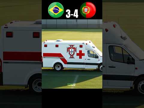 The Day Ronaldo Was Rushed To Hospital 😢 Brasil vs Portugal Highlights Imaginary #football #ronaldo