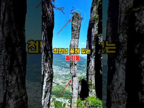 초현실 기묘한 돌기둥