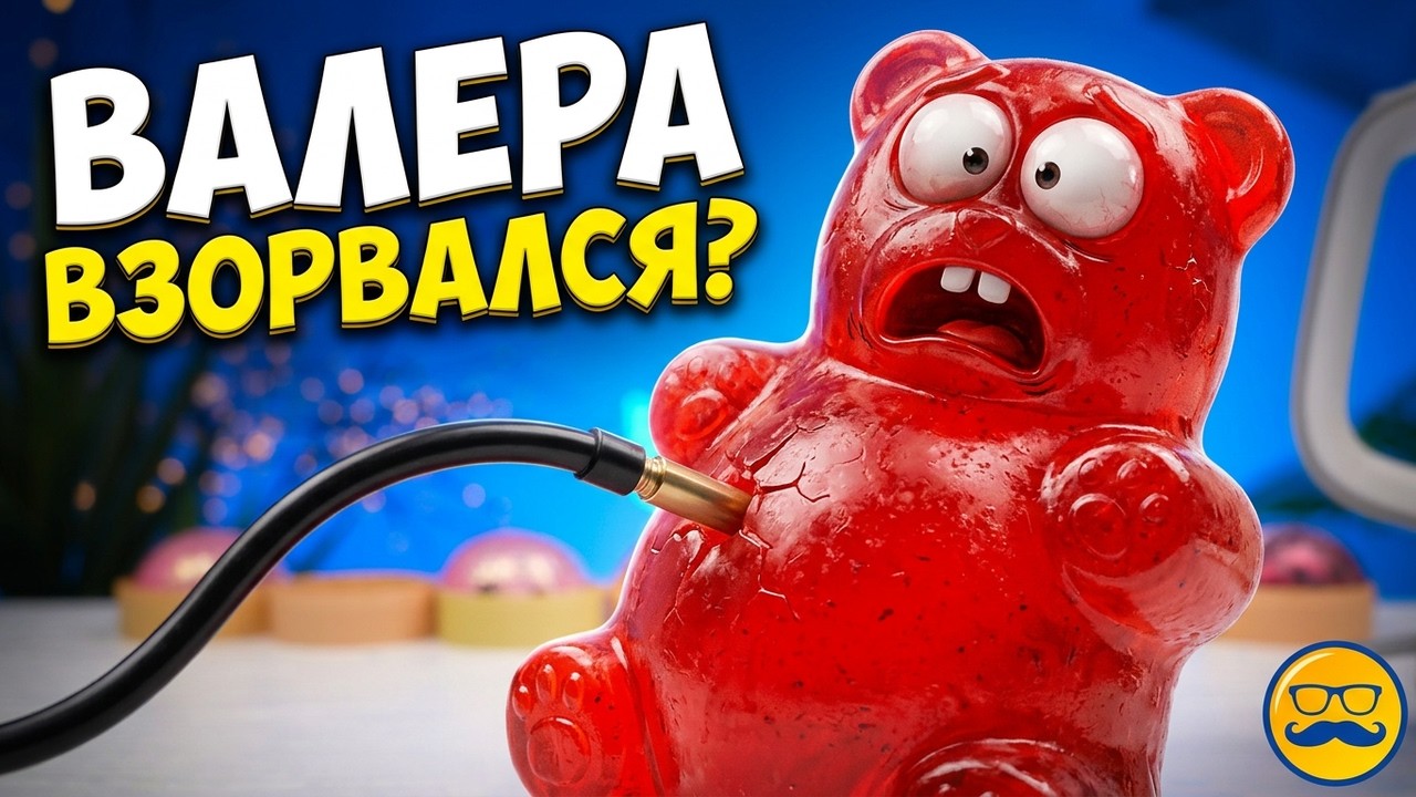 Дамплинг в чайнике! Что с ним стало эксперимент с желейным медведем валерой