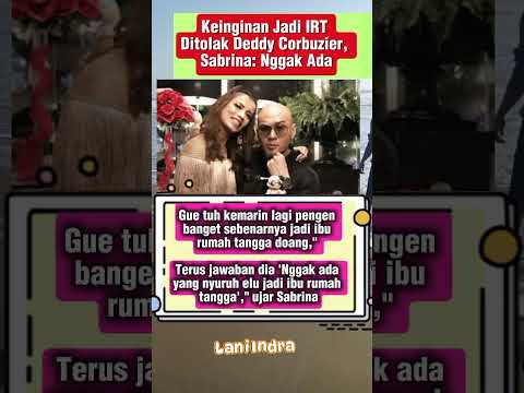 Keinginan Jadi IRT Ditolak Deddy Corbuzier, Sabrina: Nggak Ada #deddycorbuzier #shortsvideo