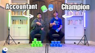 Trick Shot World Champion vs 10 Normal People