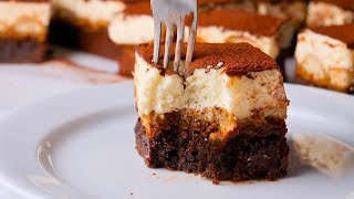 The Most Delicious Tiramisu Brownies