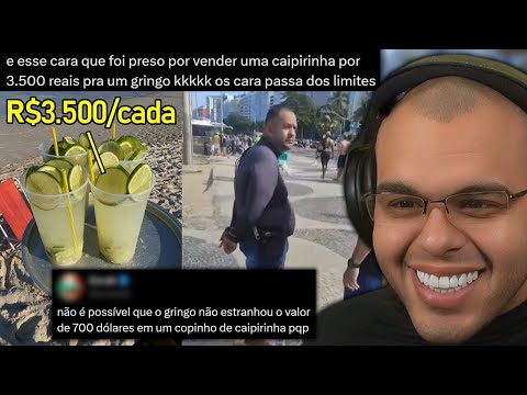 VENDEDOR É PRESO NO RJ POR VENDER CAIPIRINHA POR 3.500 REAIS PRA GRINGO