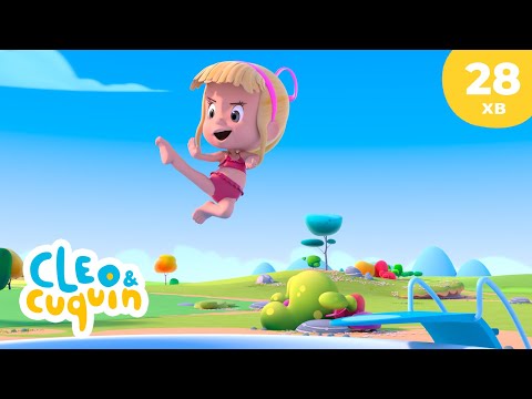 Клео та Кукiн 👙 Вечірка біля басейну 🚿 Улюблені дитячі мультики 🎬 Cleo & Cuquin