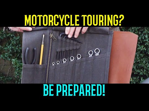 🚨 MOTORCYCLE TOURING! Be prepared with the SCOUT, (Fully loaded) touring tool roll!