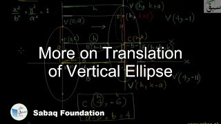 More on Translation of Vertical Ellipse
