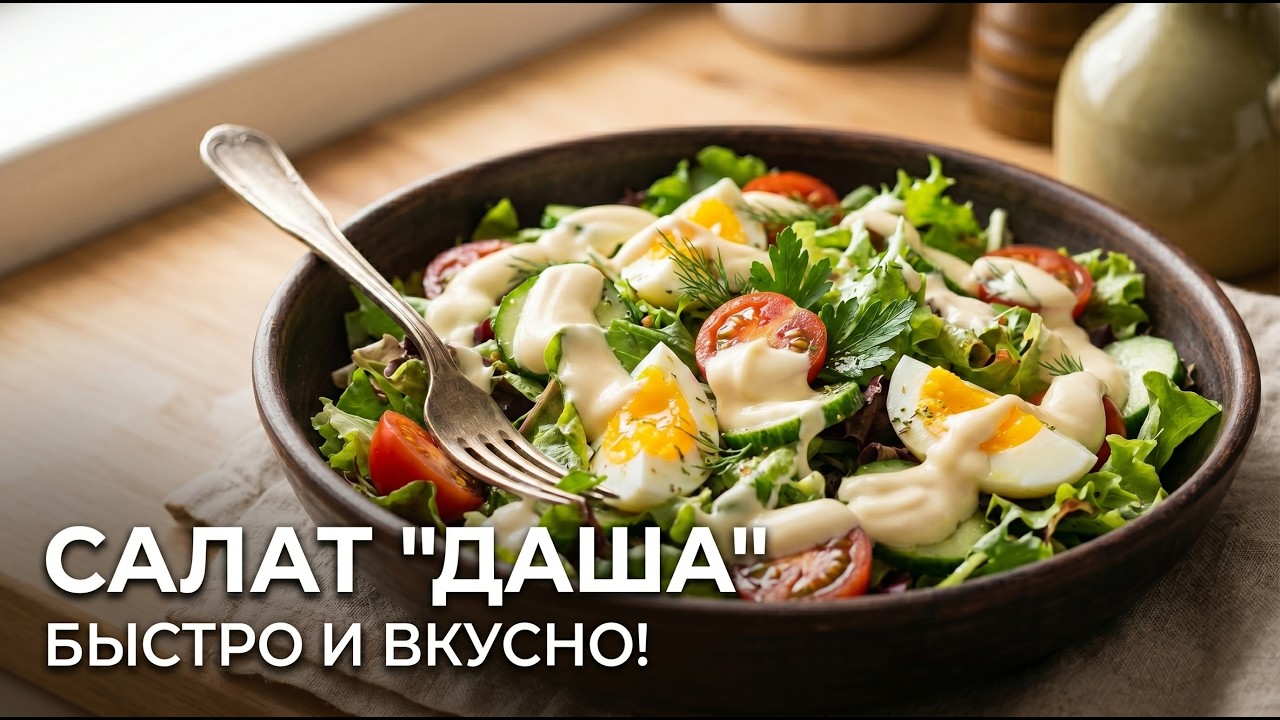 Салат Даша - просто, быстро и не дорого. Легкие закуски на скорую руку.