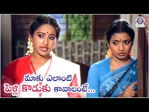 మాకు ఎలాంటి పెళ్లి కొడుకు కావాలి అంటే...Ashwini & Jeevitha - Rajendra Prasad & Rajashekar Best Scene