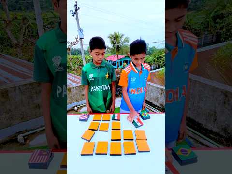 Who Has the Strongest Team? India vs Pakistan Flag Showdown! ☑️ Part.3