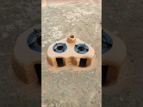 Beautiful heart ❤️ sizing wood stove || Mitti ka chulha #shorts