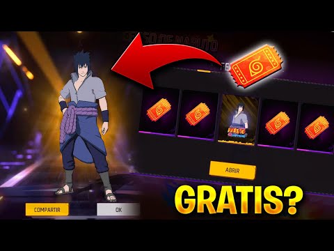 PARA QUE SIRVEN LOS TICKETS CHAKRA AMARILLO FREE FIRE X NARUTO? SASUKE GRATIS!!