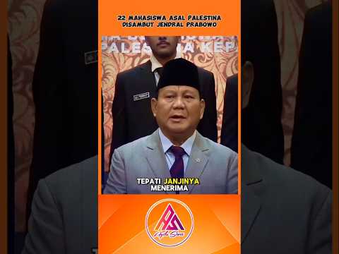JENDRAL PRABOWO MENEPATI JANJINYA KEPADA ANAK PALESTINA #videoviral #shortvideo #palestine #fyp