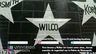 First Avenue y Walker Art Center entre otros, cierran acuerdos de seguridad con la MPD