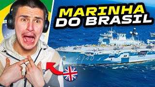 Recruta da Marinha Britânica reage a "Marinha Do Brasil"