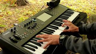 YAMAHA MODX 6+ / запитываю на природе