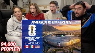 New Zealand Family React to the 2026 FIFA World Cup Stadiums! (USA HAS THE BIGGEST?!)