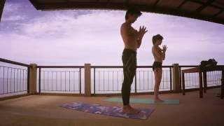 #YogaWithBeau : Sun Salutation by the ocean with #YogaWithBank