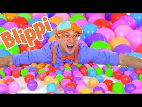 Aprendamos Colores con Pelotas de Colores y Máquinas - Blippi Españo | Aprende Colores y Objetos