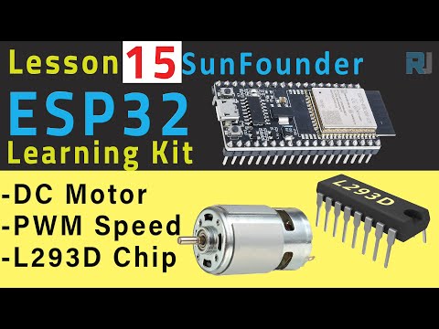 Video thumbnail for ESP32 Tutorial 15 - DC Motor Speed Control with ESP32 L293D | SunFounder's ESP32 IoT Learning kit