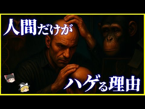【ゆっくり解説】ハゲは人間進化の“証拠”である!?なぜ人間だけが「ハゲる」のか？を解説/体毛とは何か？進化、ホルモン、文化が絡み合う脱毛の真実