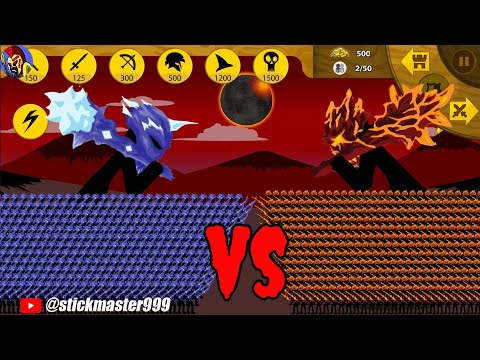 HACK 999 ICE SWORDWRATH VS 999 RED SWORDWRATH VS GIANT SKIN | STICK WAR LEGACY | STICK MASTER