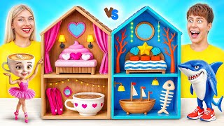 Construimos Una Casa Asombrosa Ballerina Cappuccina vs Tralalero Tralala | Desafíos Divertidos