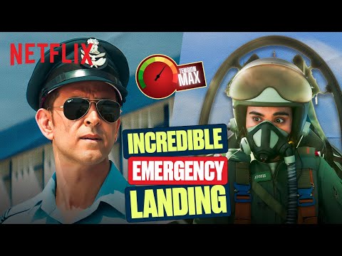 Hrithik Roshan’s EPIC Mid-Air Save Will Leave You Breathless! ✈️ | Fighter | Netflix India